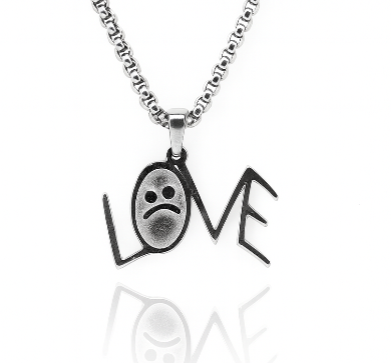 Lil peep love tattoo memorial necklace